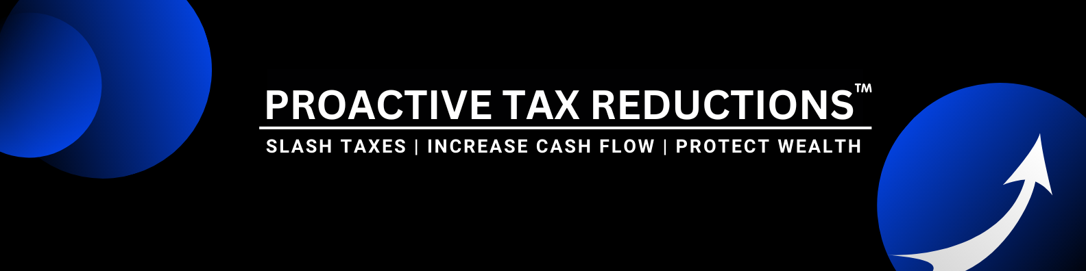 A black and white image of the words " active tax reduction ".